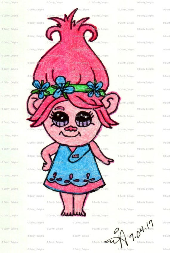 TROLL Poppy print