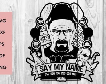 Breaking Bad SVG, Breaking Bad DXF PNG cutting file, Printable, T-shirt Design, Scrapbooking Clipart