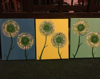 Dandelion painting | Etsy