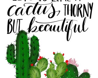 Life is a cactus | Etsy