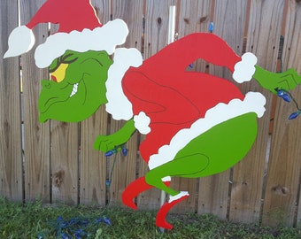 Grinch yard art | Etsy