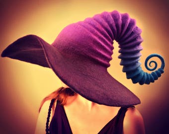 Costume Hat. "Galaxy" Witch Hat. Wizard Hat. Fantasy Hat. Cosplay Hat. LARP.
