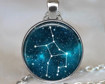 Virgo Constellation necklace, Virgo necklace astrology pendant Virgo birthday gift Virgo pendant Constellation jewelry Zodiac key chain