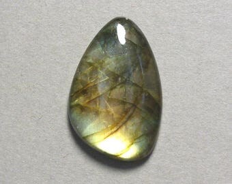 LABRADORITE cabochon freeform 19X30mm designer cab