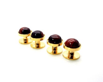 red tuxedo studs