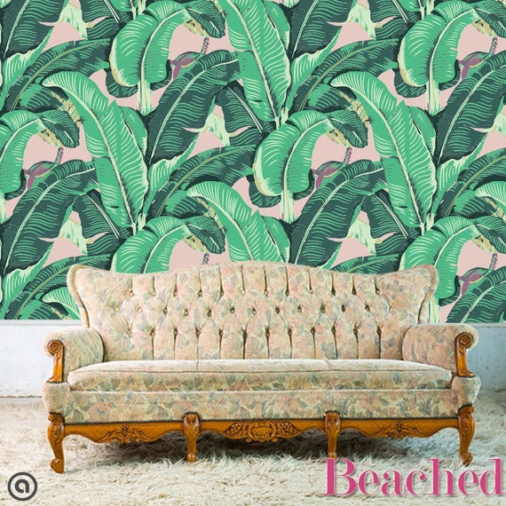 Banana Leaf Removable Wallpaper Peel & Stick Self Adhesive