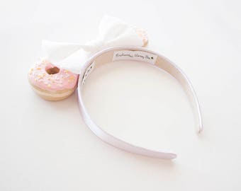 Pink Minnie Mouse Ears / Pink Minnie Ears / Donut Mouse Ears / Mickey Ears / Minnie Ears / Pink Donut Ears / Disney Ears / Girl Headband