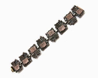 Vintage Bracelet Copper | Brutalism Mid Century Design