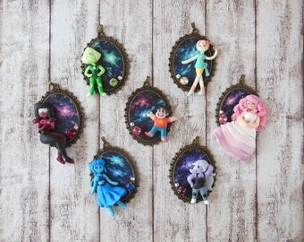 Steven Universe Cameo Necklace Collection