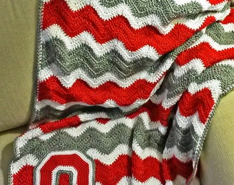 free crochet pattern for ohio state afghan