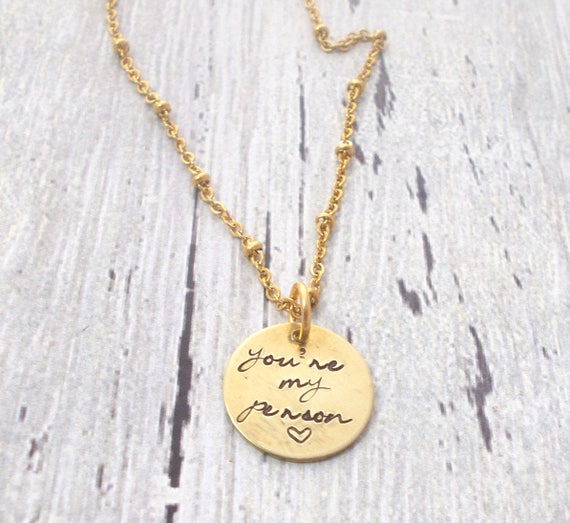 Personalized You're My Person Necklace Personalized