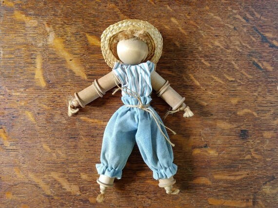 wooden spool doll