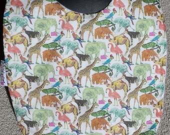 Feeding bib Liberty Queue for the Zoo baby bib for baby dinner bib drool bib soft and absorbent bib all cotton bib