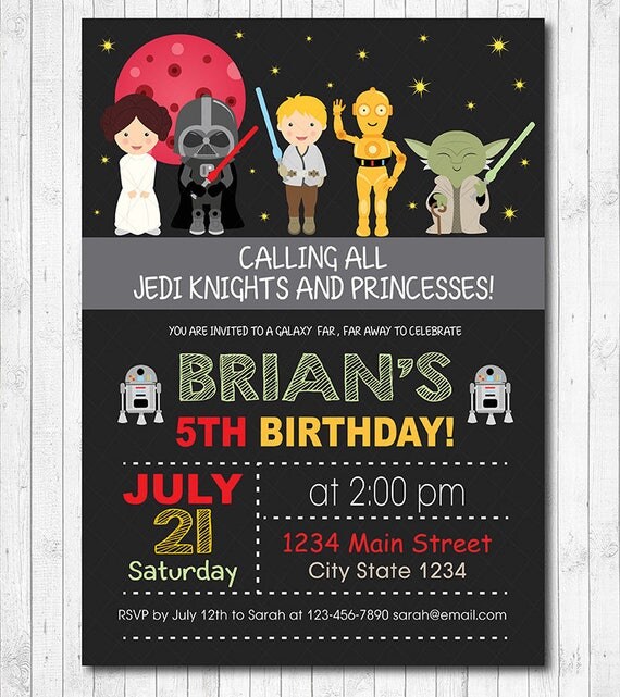 Star Wars Girl Invitations 4