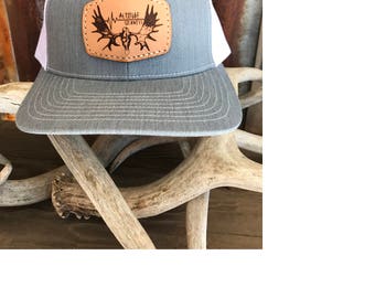 leather patch hat custom