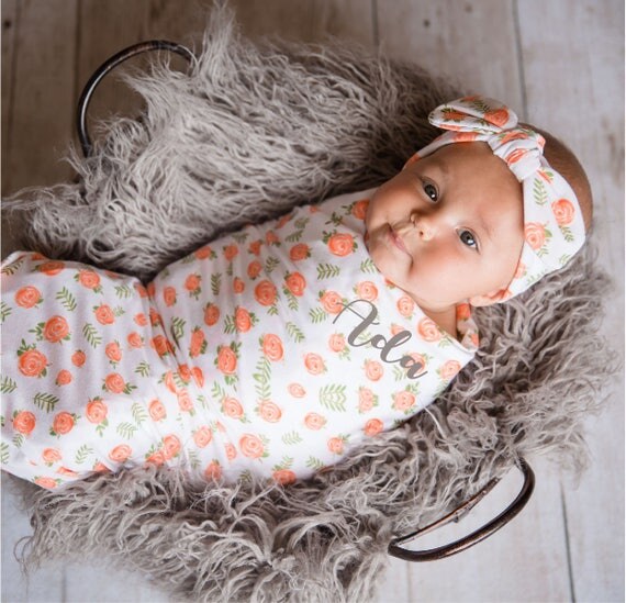 Swaddle Blanket and Headband Swaddle Blanket and Headband