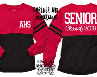 Class of 2018 Senior 2018 Senior tshirt Senior jersey Senior Shirt Graduation gift class of 2018 OVERSIZE jersey FREE SHIPPING