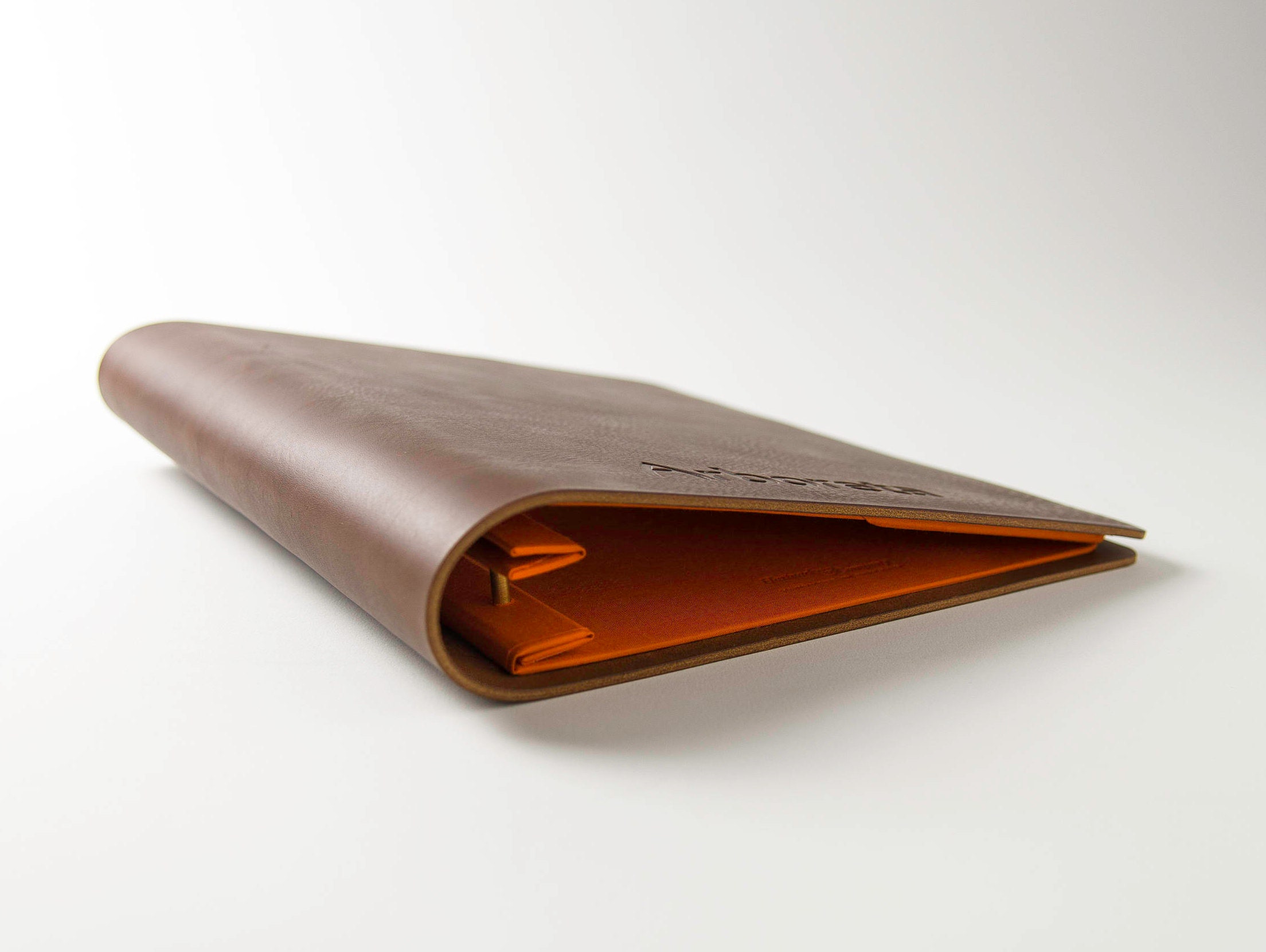 Brown Leather Portfolio Book Any Size, Portrait or Landscape Ideal