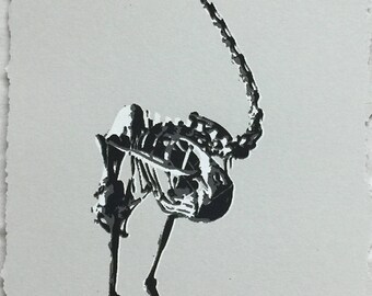 Original Screenprint "Posthumous Self-Portrait"