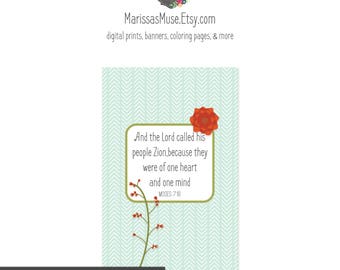 Printable September 2017 LDS Visiting Teaching Message // Handout, Card, Message // 4x6 Inch Printable Digital Download // Relief Society