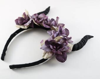 Maleficent headband, Halloween headband, Maleficent horns, Maleficent disney, Maleficent halloween, Maleficent costume, Maleficent ears