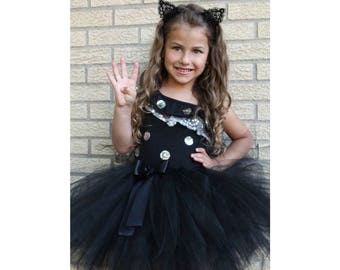 Black Tutu Skirt, Halloween Black Tutu