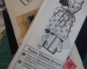 1960's Full Skirt Sundress & Jacket Parade Mail Order Sewing Patterns by Pauline Factory Folded Bust 38