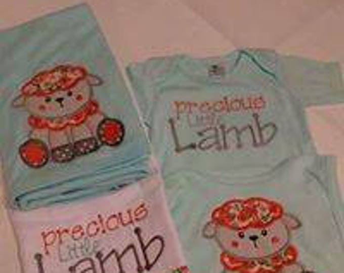 Precious lamb baby set