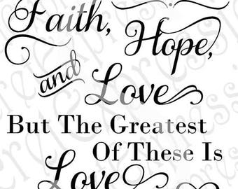 Download Faith Hope Love Svg For Cricut Silhouette Free Photos