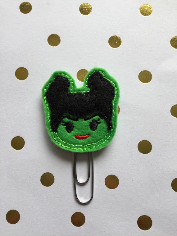 Maleficent planner Clip/Planner Clip/Bookmark. Character Planner Clip. Halloween planner clip. Fall Clip