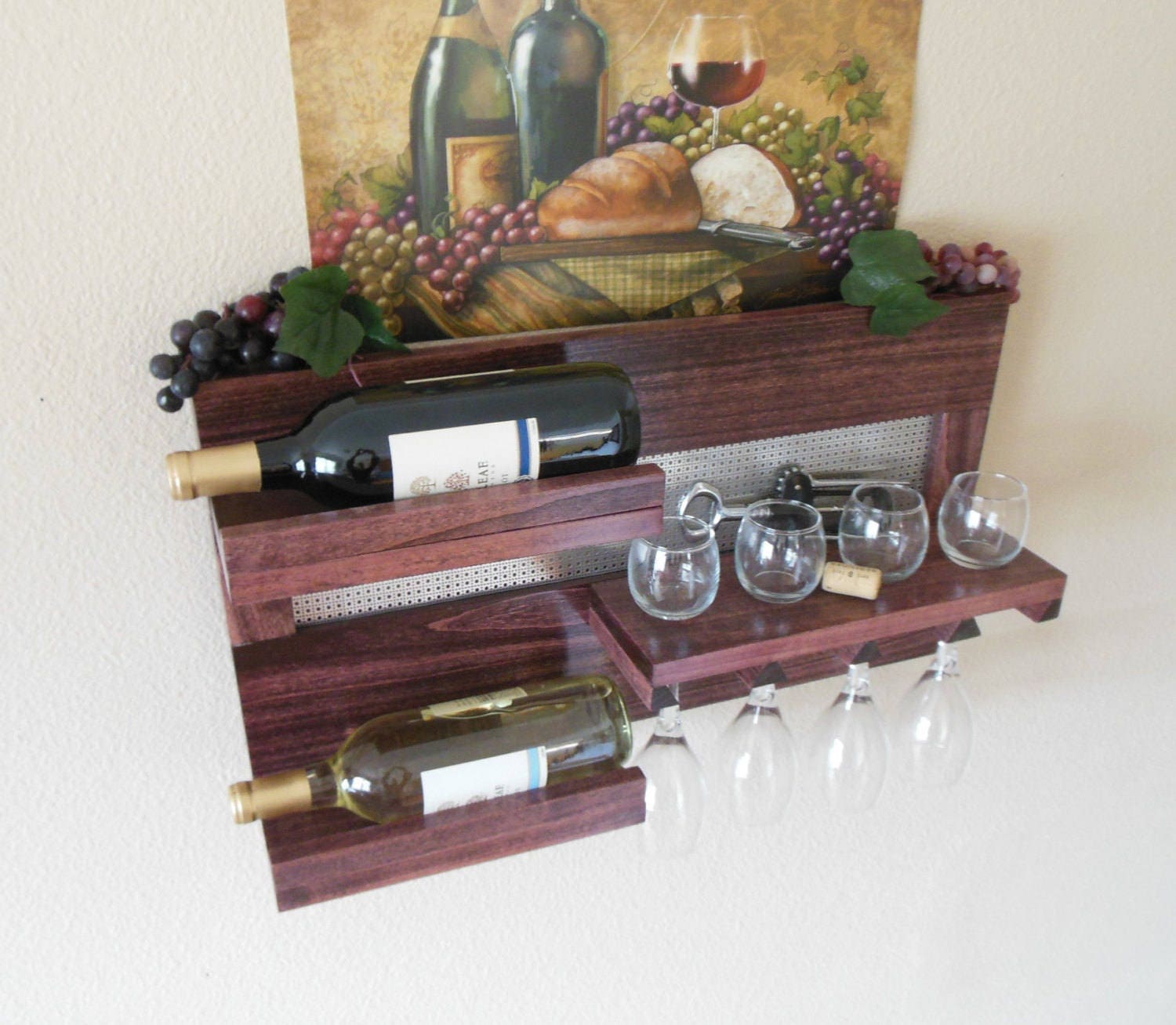 Wine rackwall mounted wine rackrustic vintage wine rack