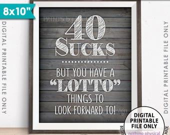 40 sucks | Etsy