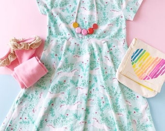 UNICORN DRESS{in mint}, unicorn dress, unicorn party, sparkly dress