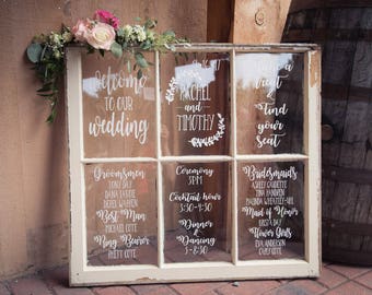 mirror seating window chart favorite sign welcome menu