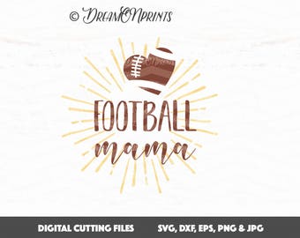Football Mama SVG, Football Mom SVG, Football Cut File, Sports SVG, Cricut File, Silhouette Cut File, Vinyl Cut Files SVDP503