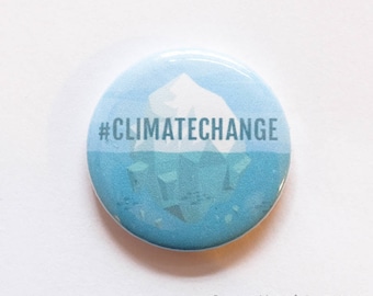 Climate Change Iceberg button badge (25mm)