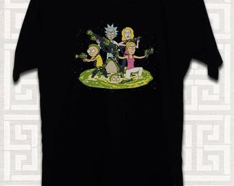 Rick And Morty Shirt TV Show Shirt Rick And Morty Shirt Tshirt T-shirt For Men and Women Adult Unisex MR006
