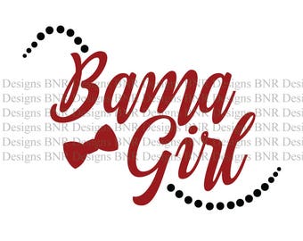 Bama Girl SVG, Alabama SVG, DXF File, Cricut File, Silhouette File, Cameo File