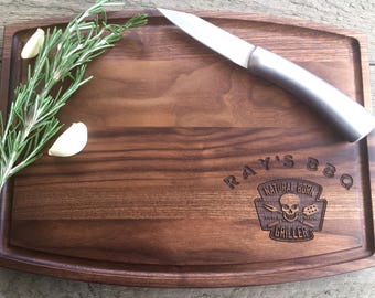 Custom Cutting board, Fathers Day Gift, Fathers Day Grilling, Gift for Dad, Gift for husband, Grilling Gift, Gift for Him, Dad Gift