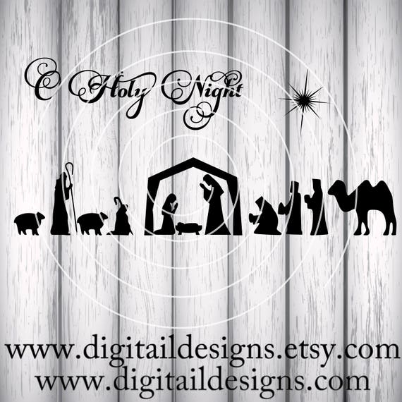 Nativity Scene SVG png fcm eps dxf ai Cut File