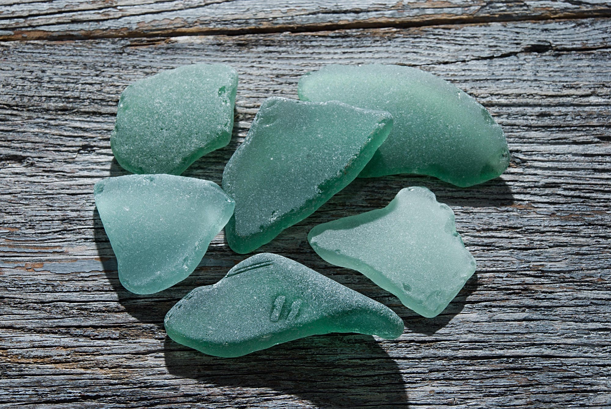Huge seafoam sea glass Soft green sea glass Deep grayish green