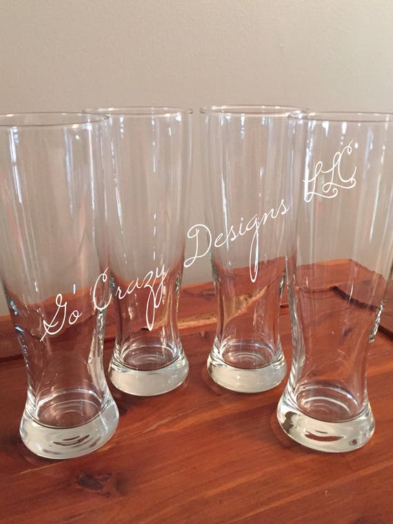 Personalized Tall Drinking Glasses Beer Glasses