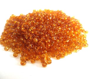 10gr caramel 2mm seed beads (approximately 800 beads)