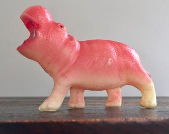 Vintage Toy Hippo, Celluloid Hippopotamus