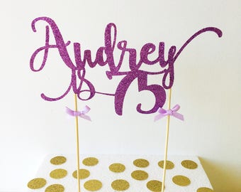 Name Cake Topper, Custom Birthday, Any Age, Name, Colour - 18th, 21st, 30th, 40th, 50th, 60th, Party decorations, Cake Decor, Personalised
