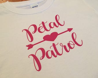 Petal Patrol Shirt. Petal Patrol Girls Tee. Flower Girl Shirt. Flower Girl Tee. Bridal Party Shirt. Flower Girl Proposal Shirt.