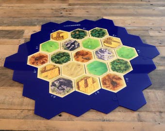 6-piece Custom Hex Border for Settlers of Catan