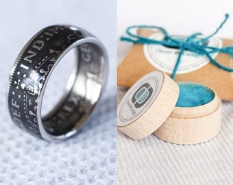 British Coin Ring - Florin/Two Shillings KG IV- Hand Made