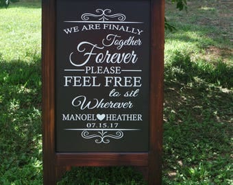 Wedding Sign, Chalk Board, Wedding Chalkboard signs, Wedding Chalk board Sign, Chalk board Easel, Shabby Chic, Baby Shower, Store Front
