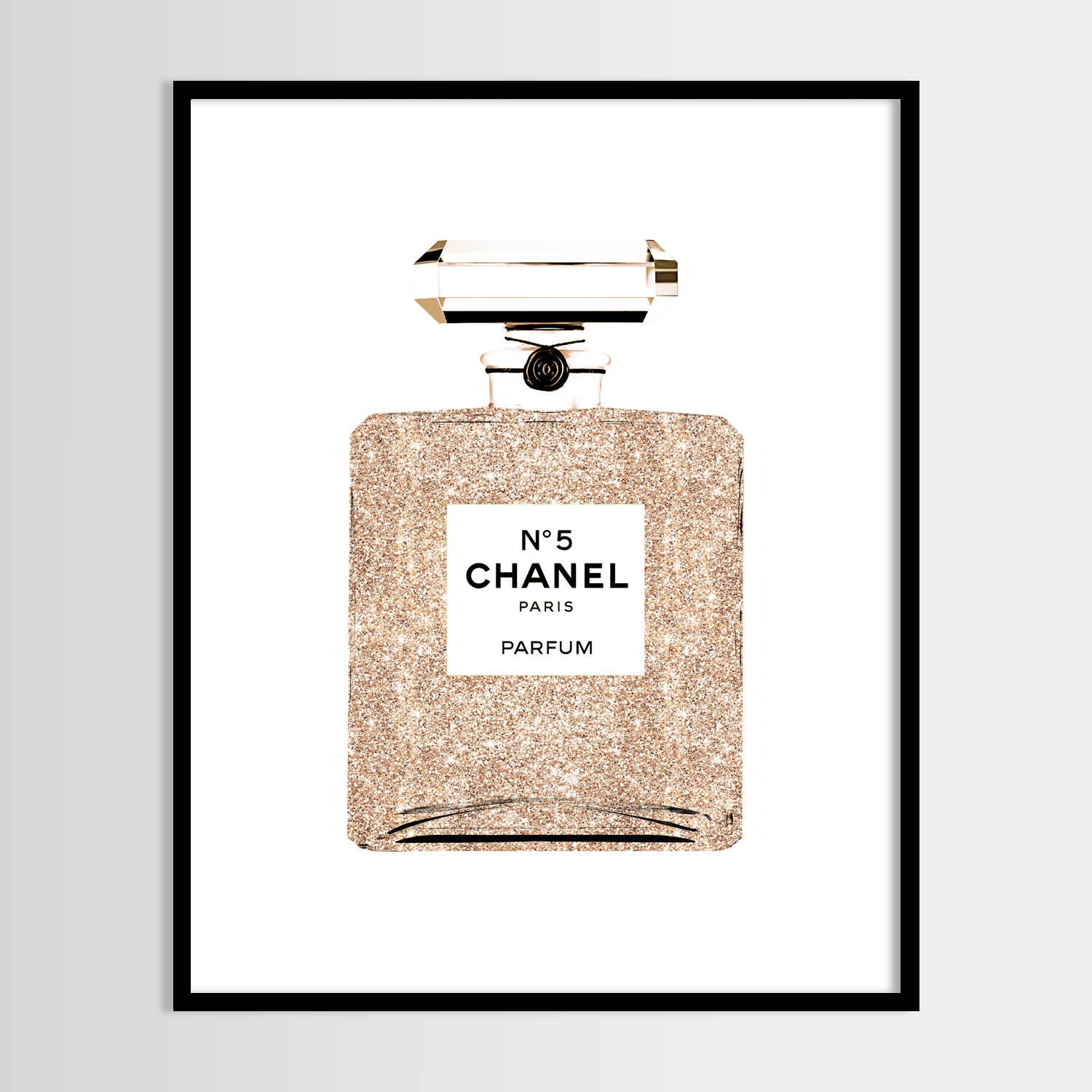 Chanel Print Modern Print Perfume Fashion Art Coco Chanel